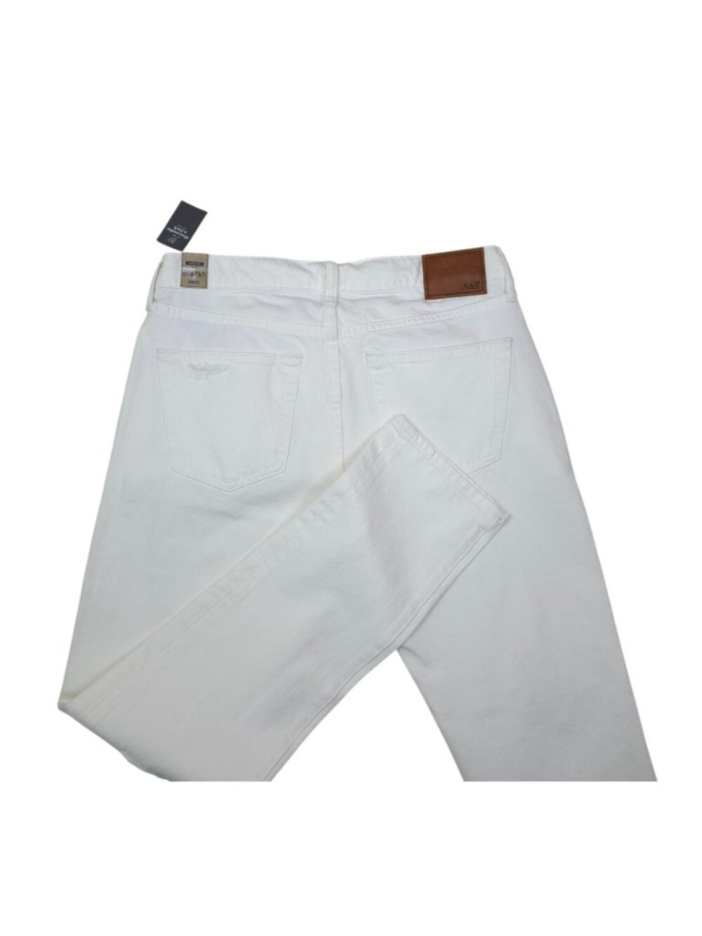 Abercrombie & Fitch Langdon Slim White Stretch Jeans Mens sz 30x32 Cotton Blend